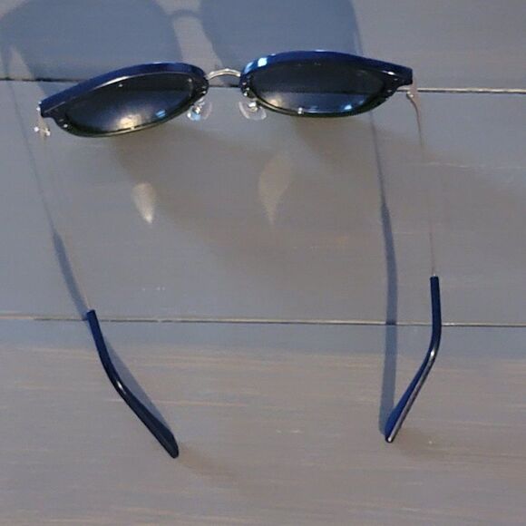 Tory Burch Blue Green Split Lens Cat Eye Shape Split Frame Sunglasses Wo… main image 9